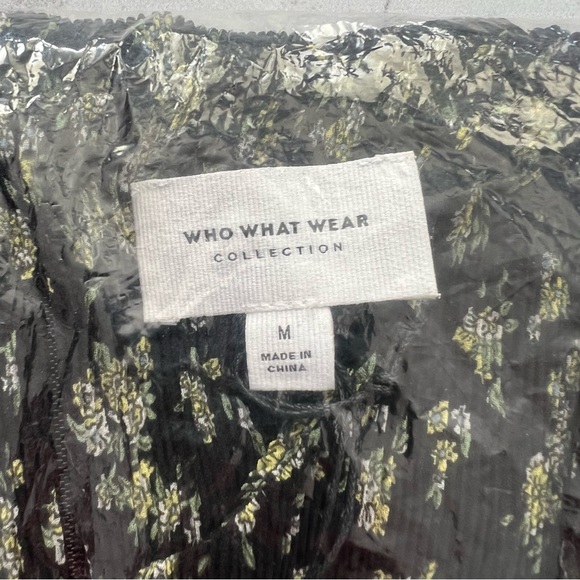 NWT Who What Wear Plisse Collection Drew Cutout Twist Midi Dress Daisy Floral Me - Picture 4 of 7